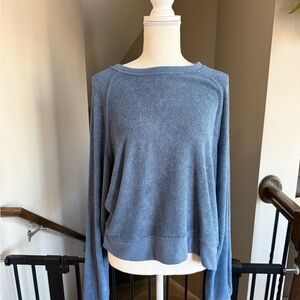 Thread & Supply Soft Blue Knit Top